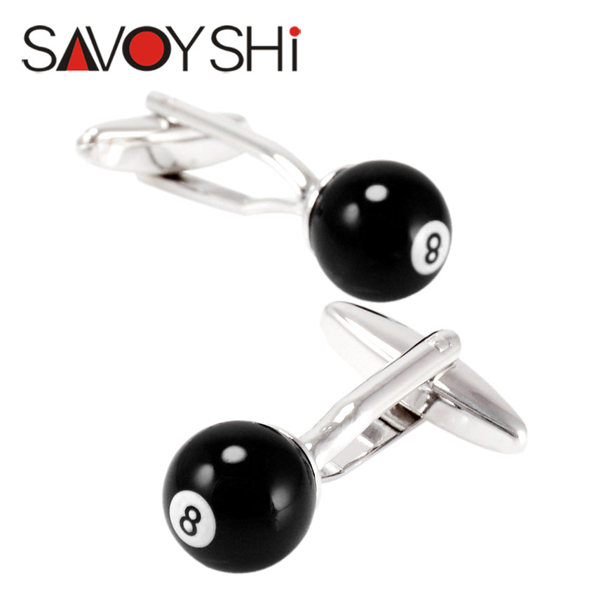 Importé - Coffret Boutons de Manchettes pour Hommes Billard Boule 8