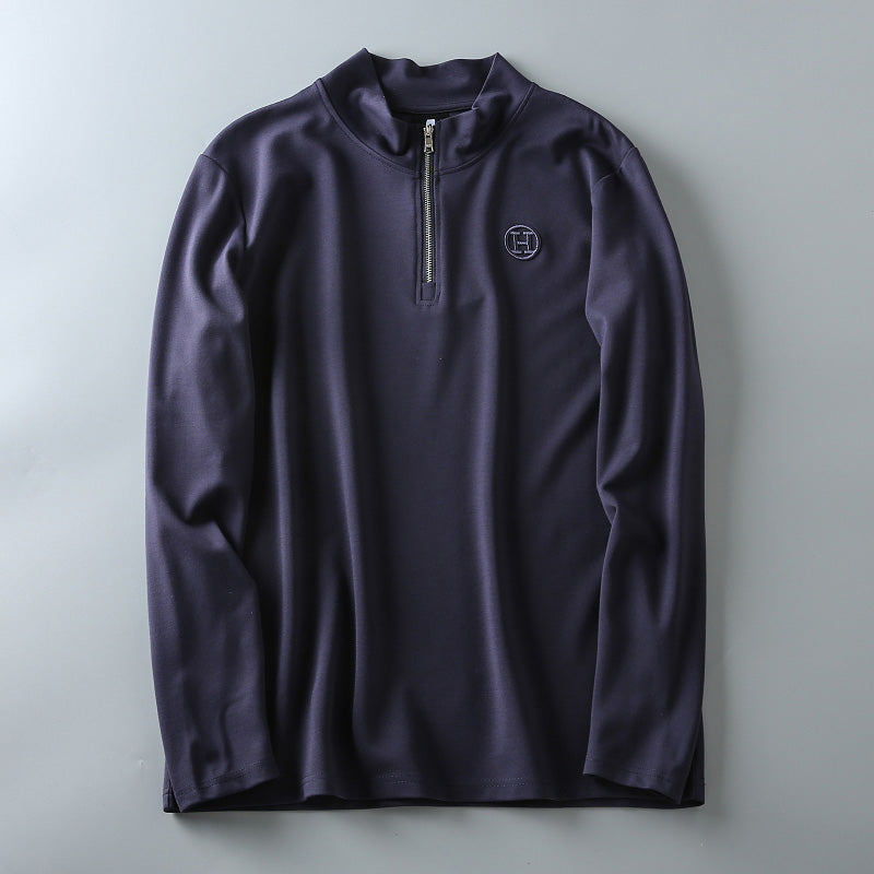 Importé - T-Shirt stretch Homme Slim  Décontractés Manches Longue Avec Chaîne