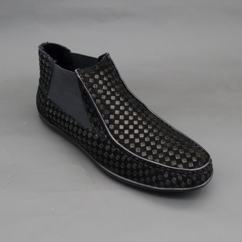 Importé - Chaussure Homme Britannique Montantes Style Bottines A Gaine  En Cuir