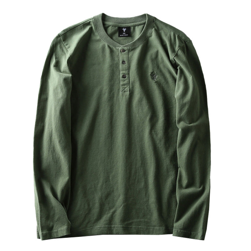 Importé - T-Shirt Homme  Décontractés Manches Longue En Coton Lavé