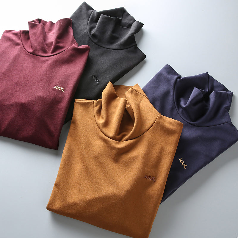 Importé - T-Shirt Hommes Décontractés Manches Longues A Col Haut