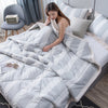 Importé - Couette Extra Douce + 2Taies imprimée en Fibre de Polyester