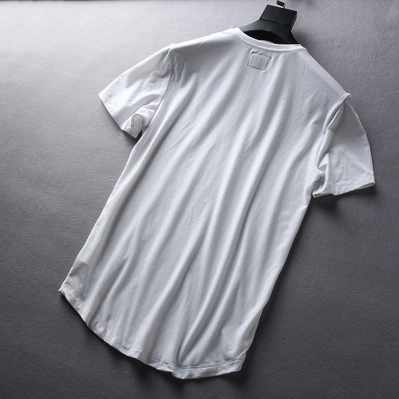 Importé - T-Shirt Sport Coton Homme Décontracté Col V