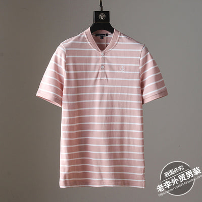 Importé - T-Shirt Polo Homme  Décontractés & Confortable Manches Courtes Col Henry