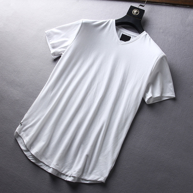 Importé - T-Shirt Sport Coton Homme Décontracté Col V