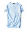 Importé - T-Shirt Homme Manches Courtes Col V en Coton