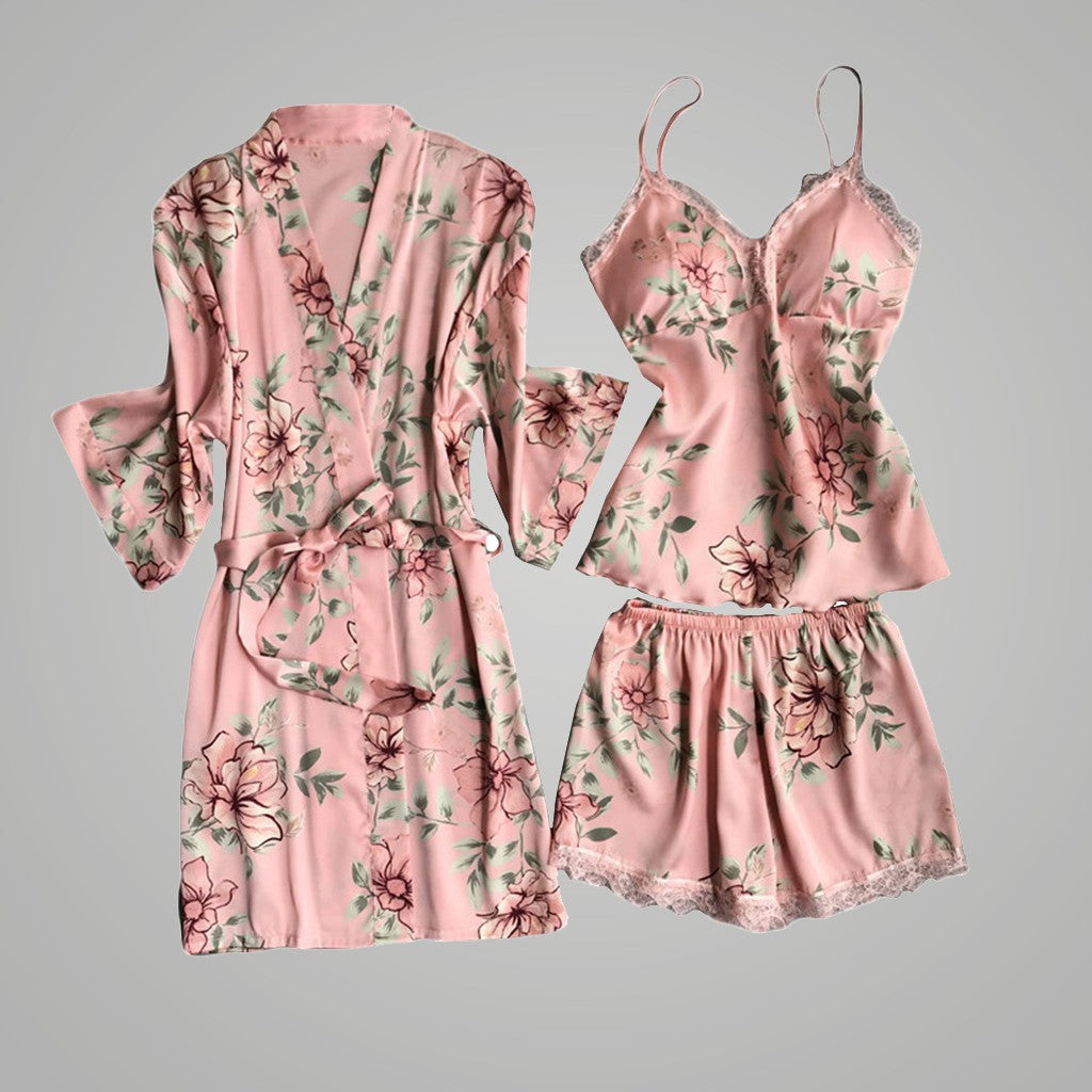 Importe - Pyjamas Chemise De nuit  Sexy Femme 3 Pièces
