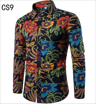 Importé - Chemise Slim Homme Décontractée Manches Longues En Coton Lin