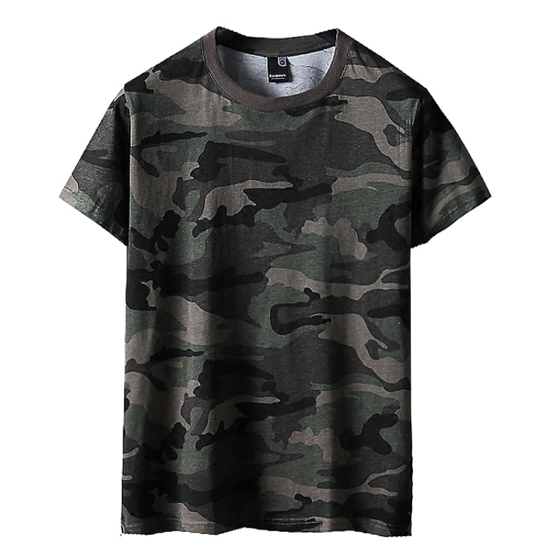 Importé - T-Shirt Camouflage Hommes Décontractés Manches Courtes En Coton