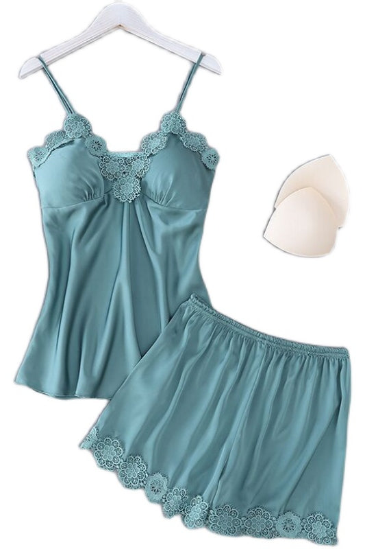 Importe - Pyjama Sexy Femme 2 Pièces En Dentelle