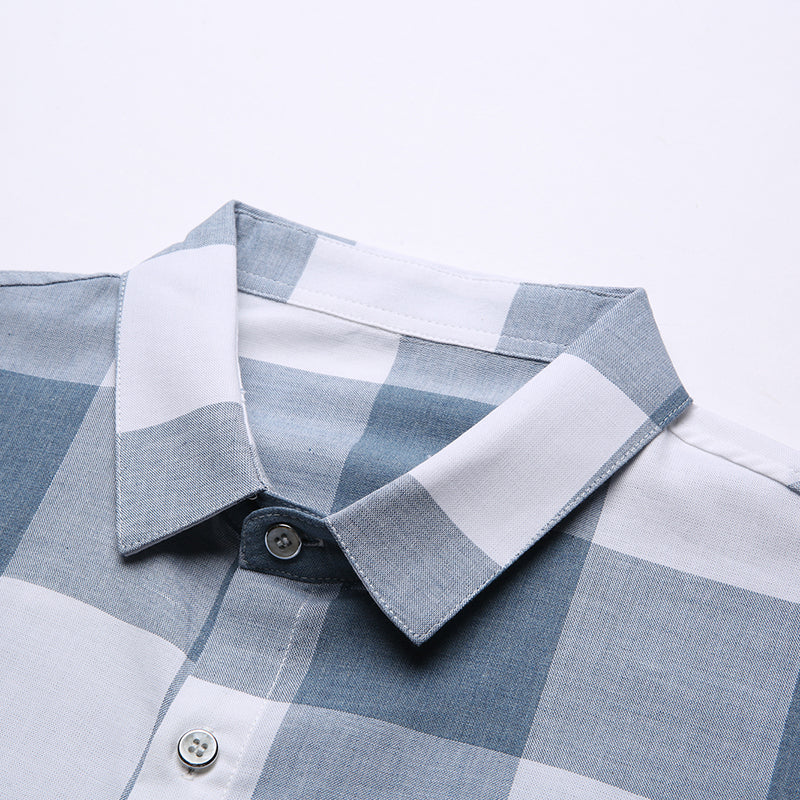 Importé - Chemise Homme Playboy Slim Fit Manches Longues A Carreaux