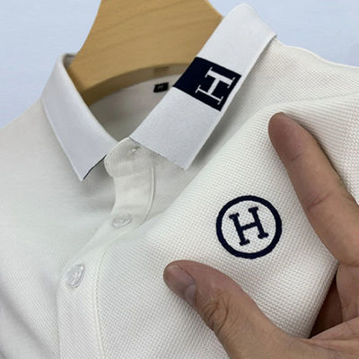 Importé - Polo Brodé H Homme Manches Courtes Tendance