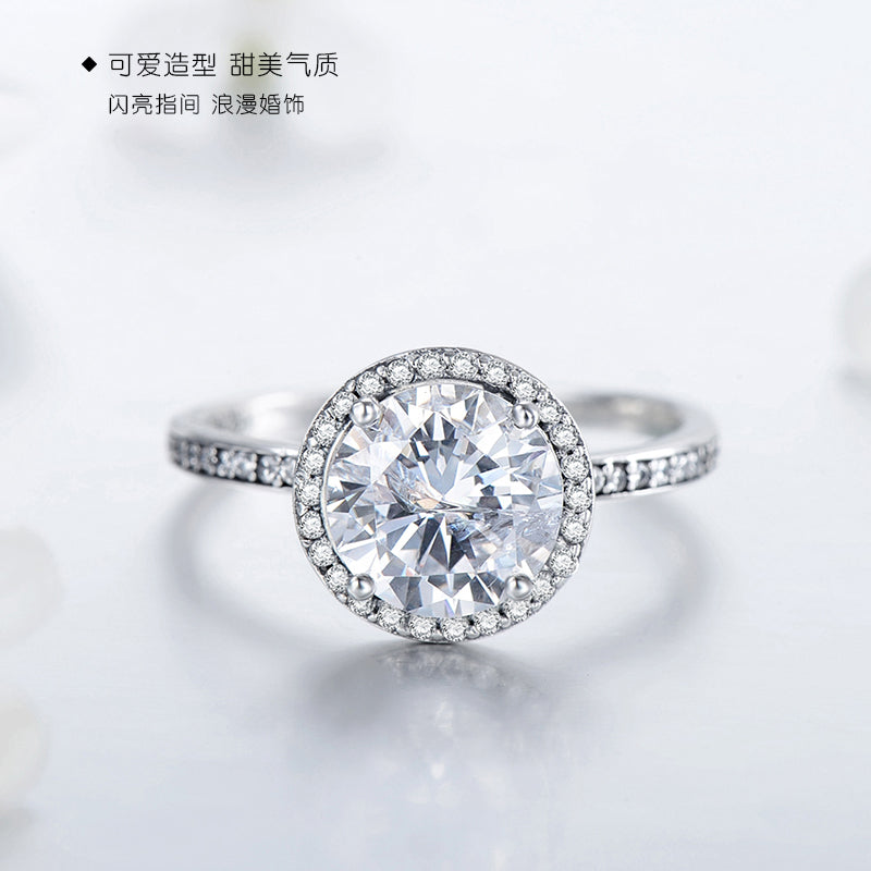 Importé -  Bague Dame Incrusté de Pierre Précieuse