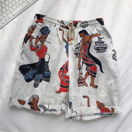 Importé - Shorts Culotte Homme Décontracté Tendance En Coton