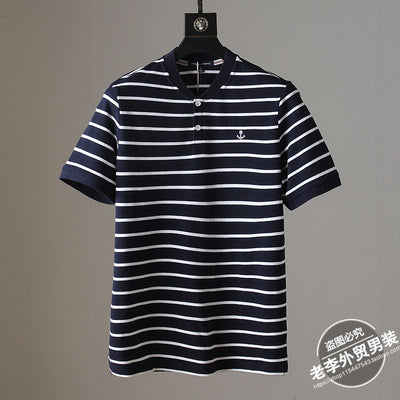 Importé - T-Shirt Polo Homme  Décontractés & Confortable Manches Courtes Col Henry