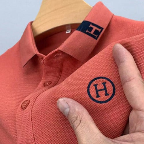 Importé - Polo Brodé H Homme Manches Courtes Tendance