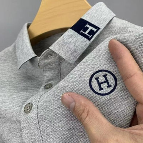 Importé - Polo Brodé H Homme Manches Courtes Tendance