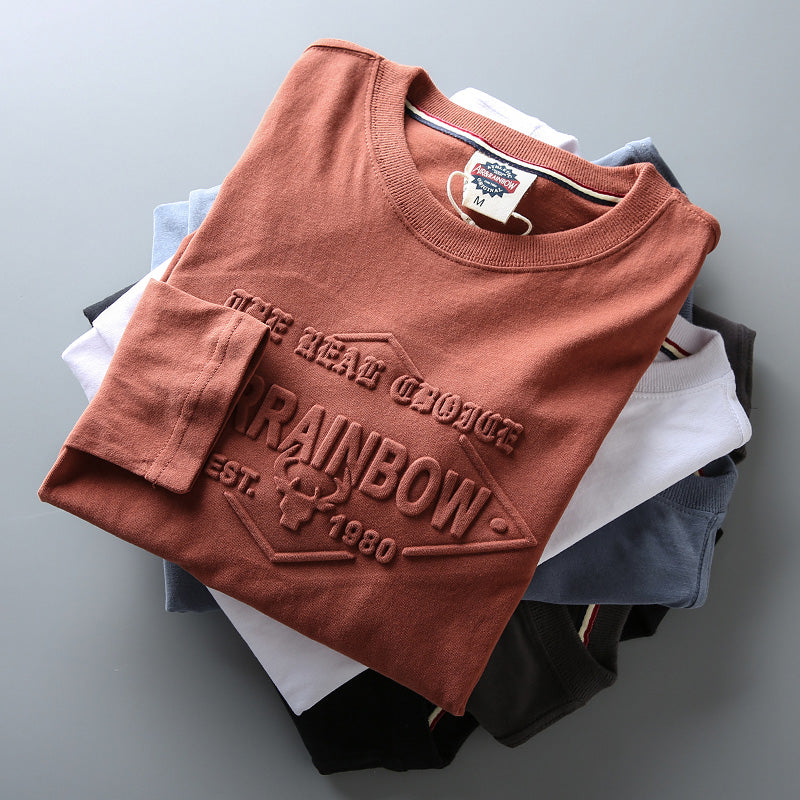 Importé - T-Shirt Homme Slim  Décontractés Manches Longue En Coton