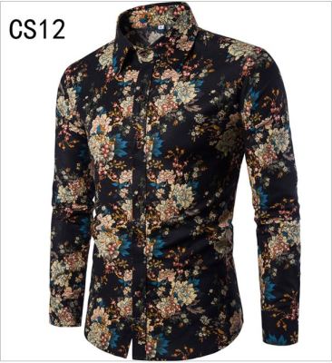 Importé - Chemise Slim Homme Décontractée Manches Longues En Coton Lin