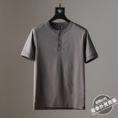 Importé - T-Shirt Homme  Décontractés Manches Courtes Avec Bouton