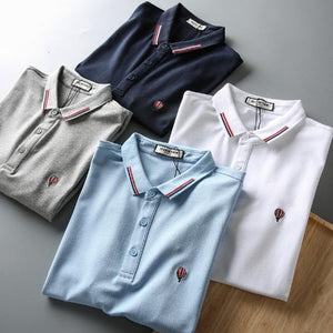 Importé - Polo Brodé Homme Décontracté Manches Courtes