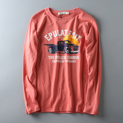 Importé - Polo Pur Coton Homme Décontracté Manche Longue