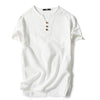 Importé - T-Shirt Homme Manches Courtes Col V en Coton