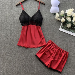 Importe - Ensemble Pyjama Sexy Femme 2 Pièces Simple