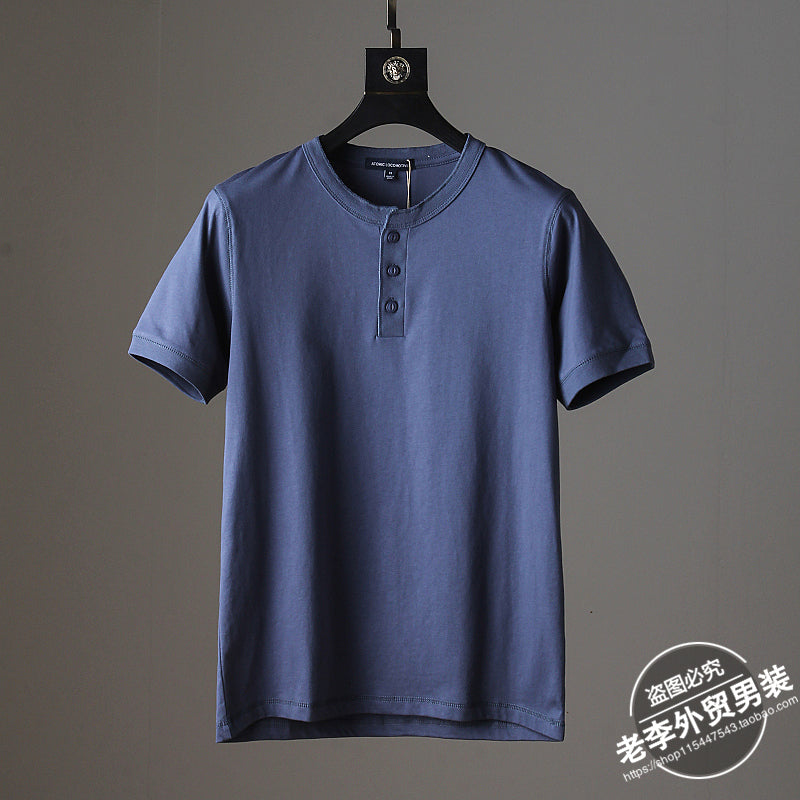 Importé - T-Shirt Homme  Décontractés Manches Courtes Avec Bouton