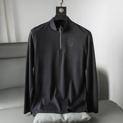 Importé - T-Shirt stretch Homme Slim  Décontractés Manches Longue Avec Chaîne