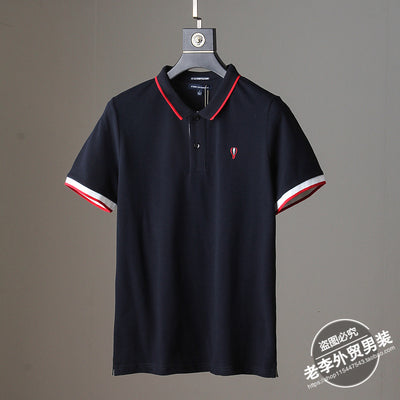 Importé - T-Shirt Polo Homme  Décontractés Manches Courtes Brodé