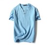Importé - T-Shirt Homme Manches Courtes Col V en Coton