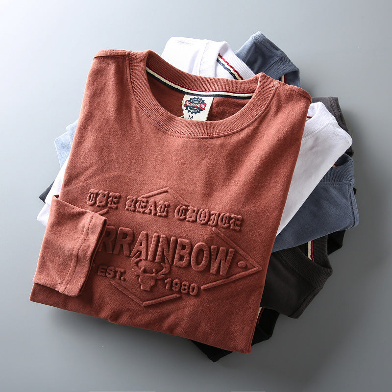 Importé - T-Shirt Homme Slim  Décontractés Manches Longue En Coton