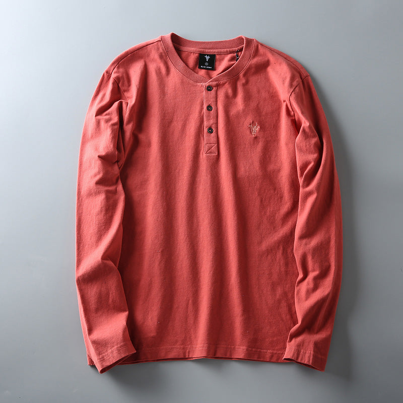 Importé - T-Shirt Homme  Décontractés Manches Longue En Coton Lavé