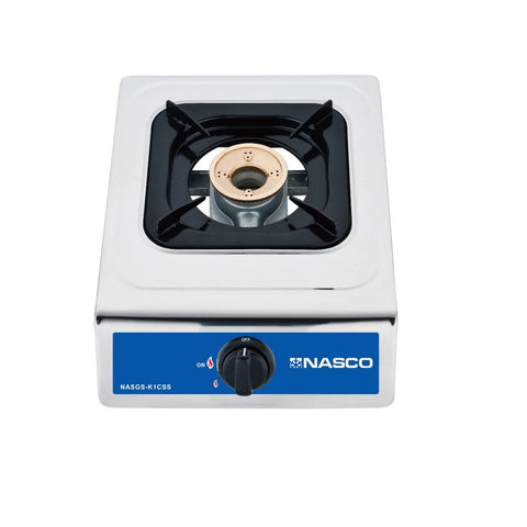 RECHAUD A GAZ NASCO- BLANC-1 FEUX -BRULEURS A GAZ EN CUIVRE  -  NASGS-K1CSS