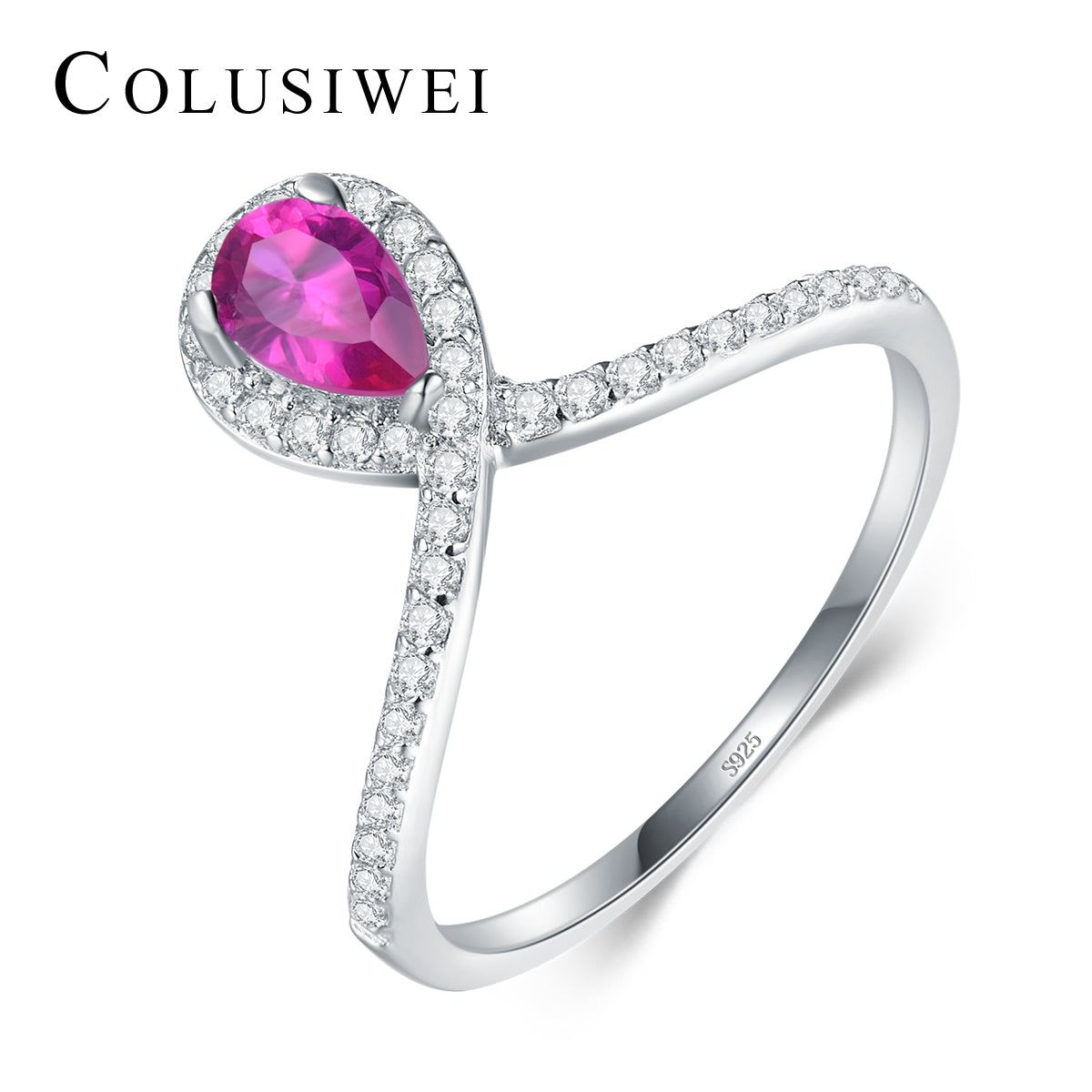 Importé - Bague en Cristal Rose