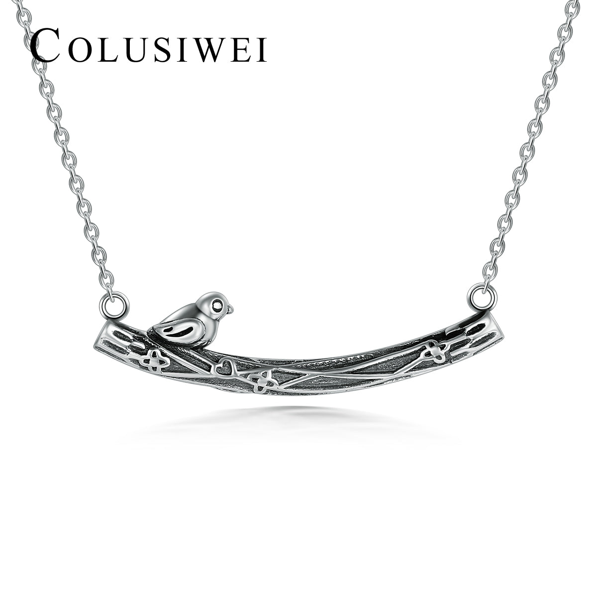 Importé - Collier Petit Pendentif Oiseau
