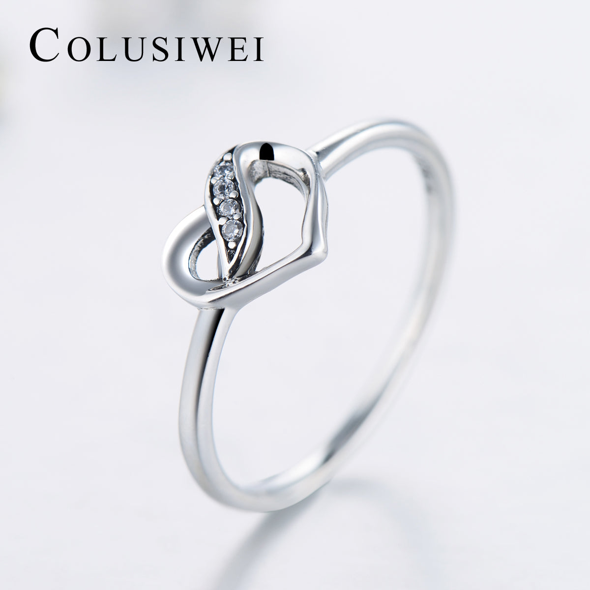 Importé - Bague Argent en Coeur