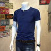 Importé - T-Shirt Homme Coton Slim Fit Manche Courte
