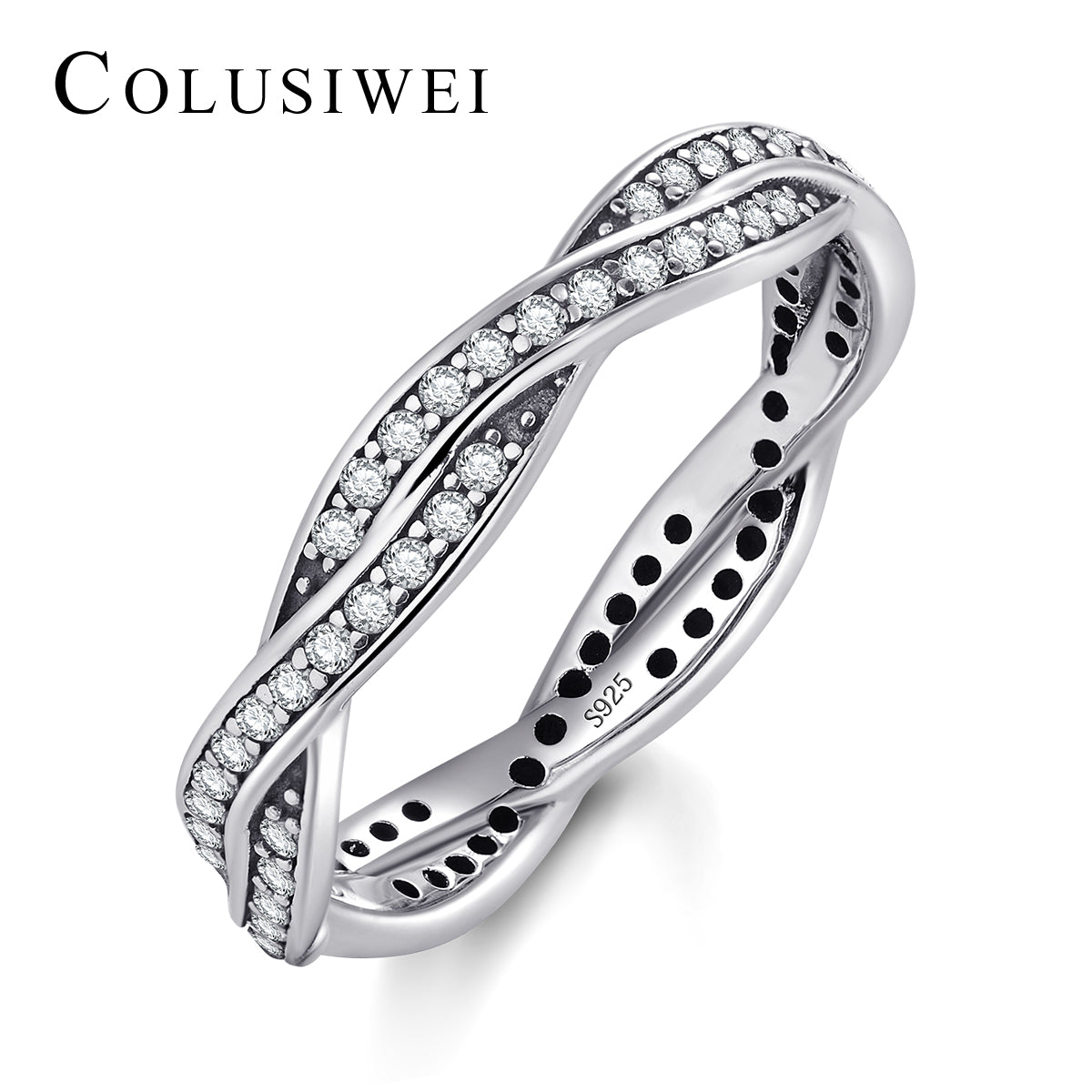 Importé - Bague en Argent Torsadée