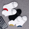 Importé - Lot de 5 Paires de Chaussettes Semi-Invisibles 100% Coton Anti-dérapant