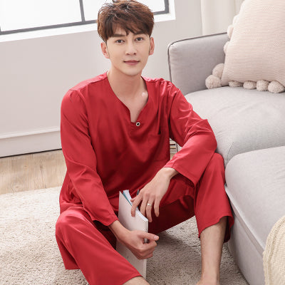 Importé - Ensemble Pyjamas en soie pour Homme et Femme