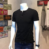 Importé - T-Shirt Homme Coton Slim Fit Manche Courte