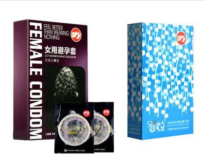 SEXTOYS Préservatifs Pour Femmes Ultra - Fin + Anneau Vibrant