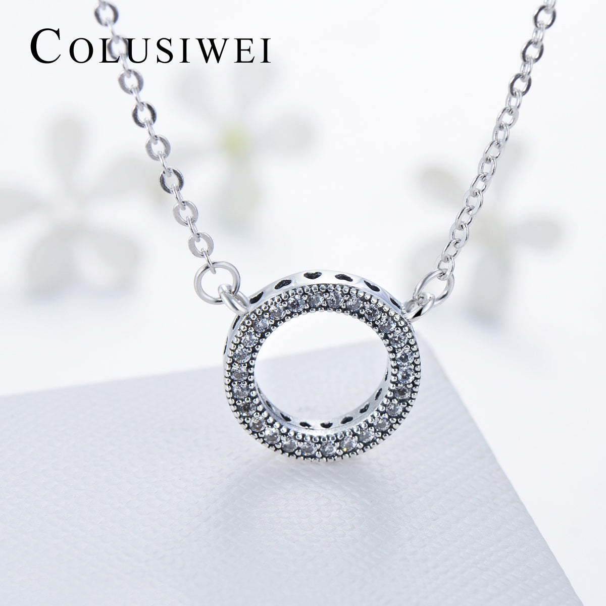 Importé - Collier Pendentif pour Femme en Argent