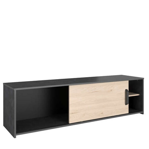 MEUBLE TV TOMY COULEURS CHENE ET NOIR