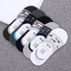 Importé - Lot de 5 Paires de Chaussettes Invisibles 100% Coton Anti-dérapant
