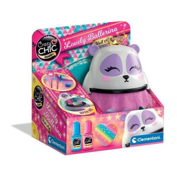 JEU DE MAQUILLAGE CRAZY CHIC-L’ART DES ONGLES+6ANS