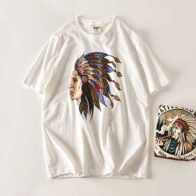 Importé - T-Shirt Pur Coton Homme Décontracté Manche Courte