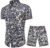 Importé - Chemise + Short Homme Décontracté Manche Court Manches Courtes